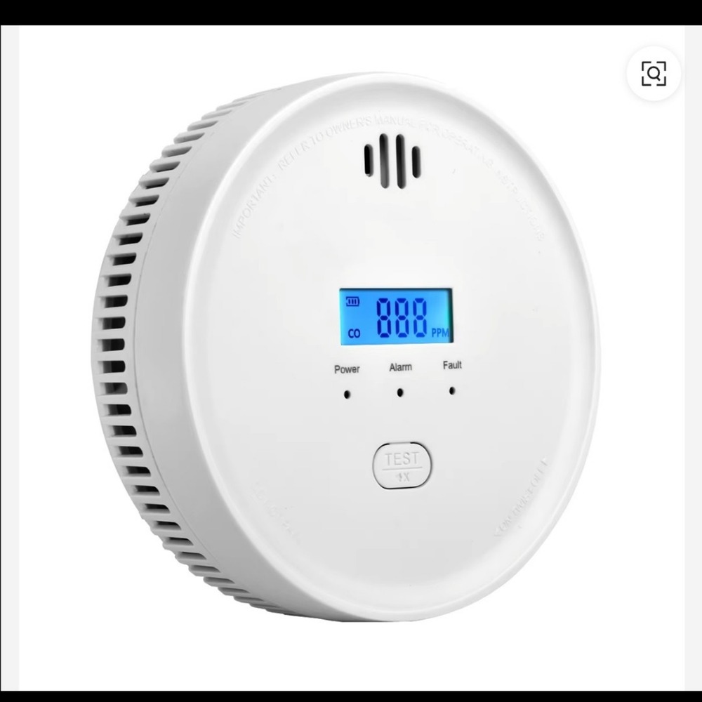 Smoke & Carbon Monoxide Alarm 6 Pack 10 Year Battery Photoelectric LCD CO Detect